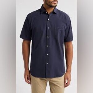 Peter Millar Dark Blue Casual Button Down Shirt A0310
